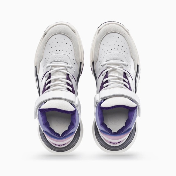 New! KOIO Aerobics Pearl Retro Colorblock High Top Platform Sneakers - Picture 4 of 16